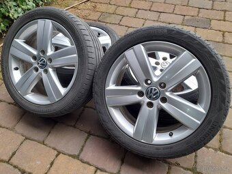 ALU kola,sada,model OAKLAND,originál VW,225/45 R17,5x112,TOP - 2