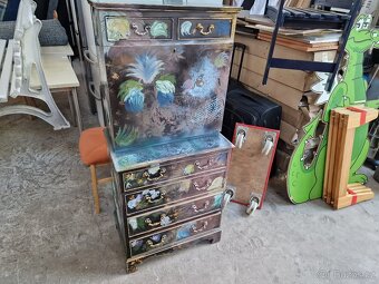 Komoda Stůl Malovaný 40x60 výška 134/48x55 výška 74 cm - 2