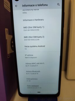 Prodám Motorola one akction,Blue, kompletní balení - 2