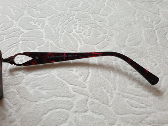 Brýle brýlové obruby obroučky třpytky hnědé vínové - 2