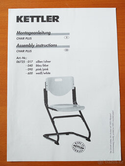 Rostoucí dětská židle k psacímu stolu Kettler Chair - 2