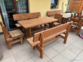 Zahradní nábytek MASIVNÍ SET - 2