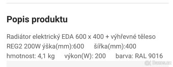 Elektrický radiátor Eda - 2
