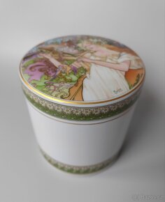 Nádherná porcelánová krabička HUTSCHENREUTHER Alfons Mucha - 2