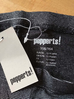 dívčí černé třpytivé leginy PEPPERTS, NOVÉ, vel. 158 / 164 - 2