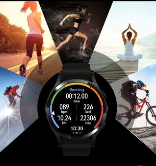 UXEX chytré sportovní safírové hodinky, Android/iOS+ 2xpásek - 2