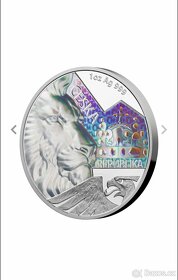 Prodám stříbrnou minci Český lev s hologramem 2023 - 2