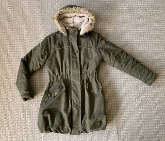 Zimní dívčí parka, vel.146/152 - 2