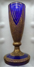 kobaltové sklo - pohár - 2