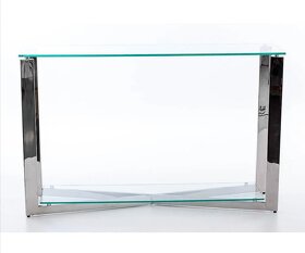 KONZOLOVÝ + KONFERENČNÍ STOLEK SKLENĚNÝ - 2