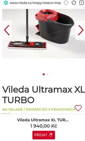 Mop Vileda Ultramarax XL Turbo - 2