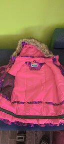 zimní lyžařská bunda fialovo růžová - 2