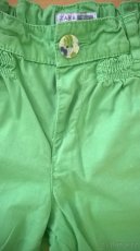 Zelené capri kraťasy Zara Baby vel. 86-92 - 2