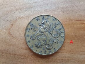 20 Kč dvacet korun dvacetikoruna 2000 svatý Václav mince - 2