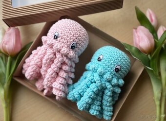 Roztomilé háčkované chobotničky pro miminka 🐙💕 - 2