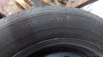 Sada 4 letní pneu 195/60 R15, vzorek 5mm, celkem za 1000 Kč - 2