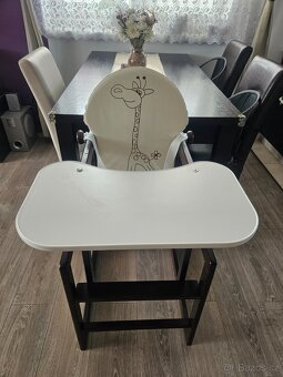 Dětská jídelní židlička KLUPS Anežka lll Safari Žirafa - 2