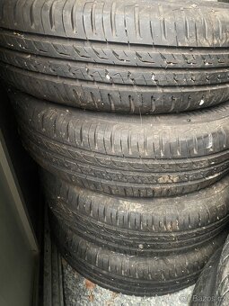 Plechové disky 14” 5x100 a letní pneu 165/70/R14 - 2
