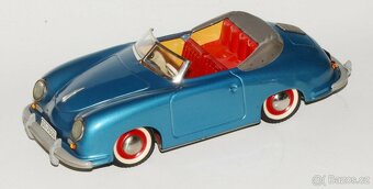 Distler Porsche Made in Belgium v modré metalíze - top stav - 2