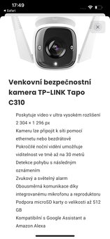 Bezpečnostní kamery TP-LINK C310 - 2