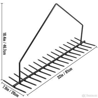 Jezírkové hrábě 81 cm, lano 20 m - 2