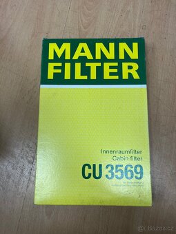 MANN FILTER Kabinový filtr CU 3569 Mercedes - 2