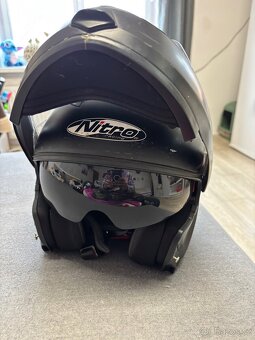 Výklopná helma NITRO F345 UNO M – sluneční clona - 2