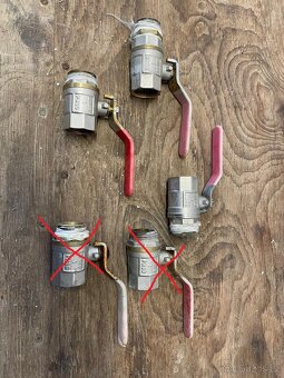 Mosazný kulový kohout 3/4 a "1" - 2