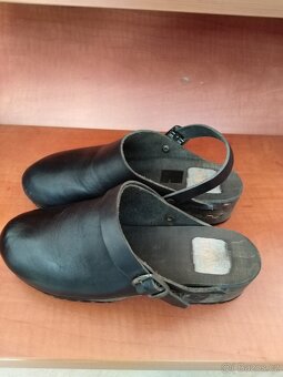 Kožené dřeváky ,velikost 37 - 2