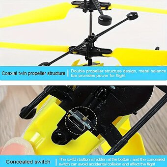 Helikoptéra pro děti (červená a modrá) - 2