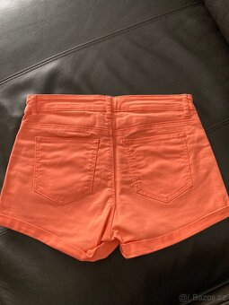 H&M světle oranžové kraťasy S - 2