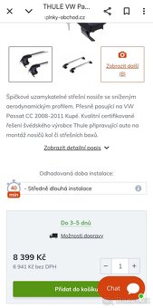 Střešní nosič Pasat cc - 2