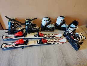Dětské carvingové lyže + lyžáky Dalbello. - 2