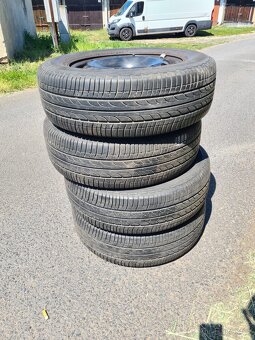 Letni gumy + disky Bridgestone 170/70 R14 - 2