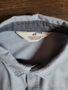 H&M Košile sv. modrá vel.152 - 2