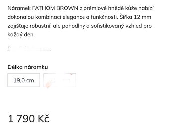 Pánský kožený náramek Matyas Hill 19 cm - 2