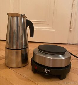 El. moka pot s vařičem, nebo bez - 2 druhy - 2
