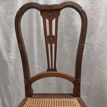 Starožitné dřevěné židle 2 ks - 2