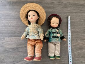 Staré čínské panenky - pár - 2
