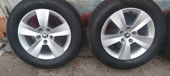 Alu kola 5x112 R16 Škoda ,VW s pneu 215/60r16 7mm TOPSTAV - 2