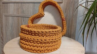 Háčkované košíky - 2