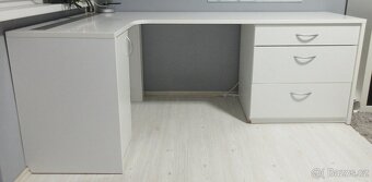 Moderní psací stůl rohový - Výborný stav - 2