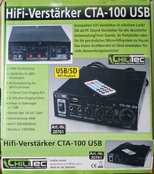 ChiliTec CTA-100 USB zesilovač s USB - 2