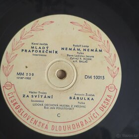 LP Československá dlouhohrající deska 1952 - 2