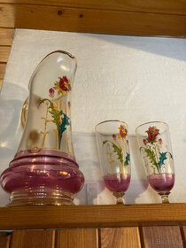 starožitna váza a sklenice - 2