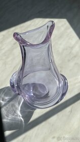 Hutní alexandritové sklo - váza - 2