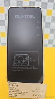 Oukitel C57 Pro, Nový, 2 roky záruka 4/128 GB - 2