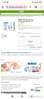 Teploměr bezdotykový Bebelo Thermometer DUO - 2