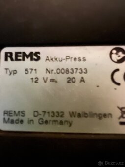 REMS Akku-Press ACC Li-Ion lisovací kleště - 2