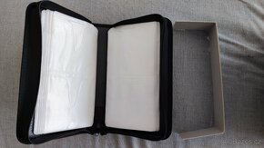 pouzdro na 96 CD/DVD zapínací černé, 2 ks - 2